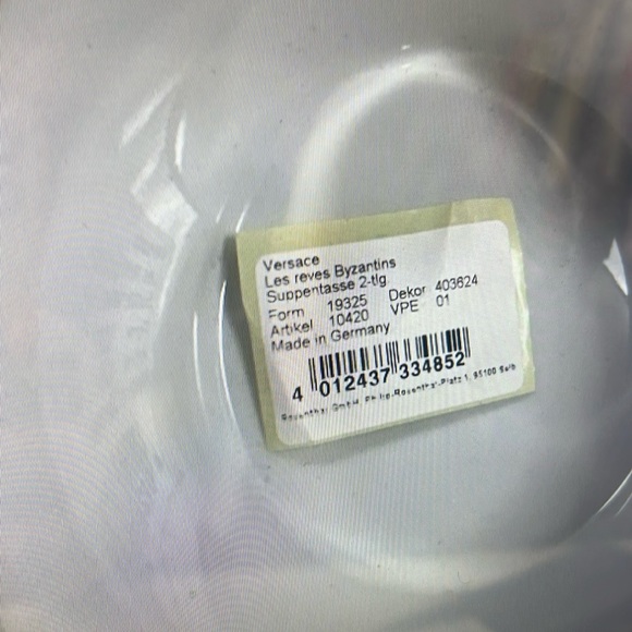 New Versace Byzantine Dreams Soup Cup & Saucer Rosenthal - Picture 3 of 9